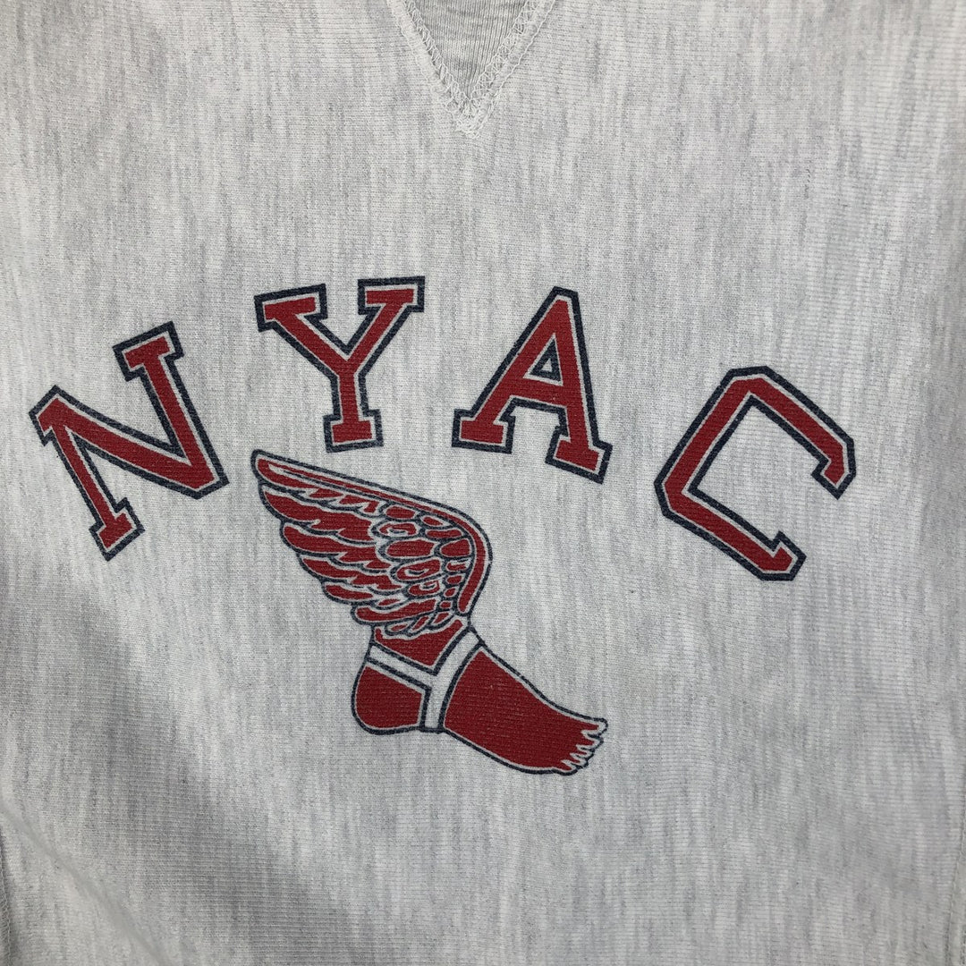 Champion Reverse Weave Wingfoot Print Sweatshirt (Women's Size M, equivalent to 2000s) unclear gray type Vintage Second Hand