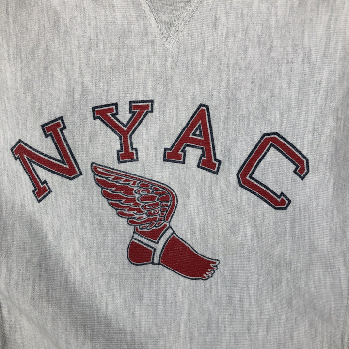 Champion Reverse Weave Wingfoot Print Sweatshirt (Women's Size M, equivalent to 2000s) unclear gray type Vintage Second Hand