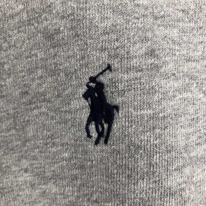 Ralph Lauren PINKPONY all-over print sweatshirt pullover hoodie, women's size L (approx.) cotton gray type Vintage Second Hand