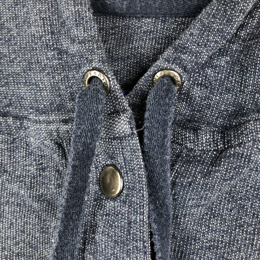 Patagonia Ahnya Pullover 54700FA14 Half-Snap Sweatshirt Half-Button Hoodie (Women's Size M) cotton navy blue type Vintage Second Hand