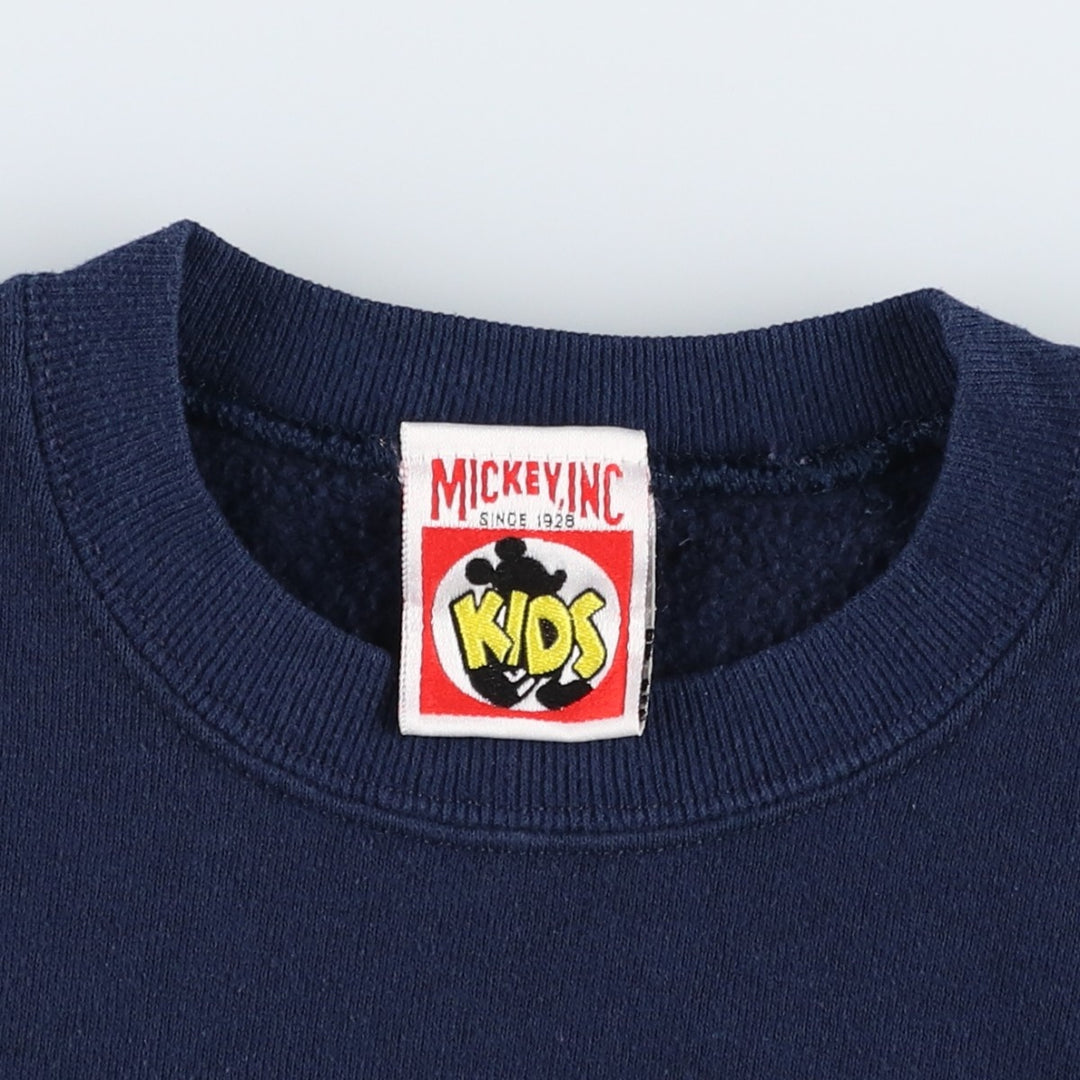 90'S MICKEY INC DISNEY Disney Character Sweatshirt, Made in USA, Women's Size S (Equivalent), Vintage cotton navy blue type Vintage Second Hand