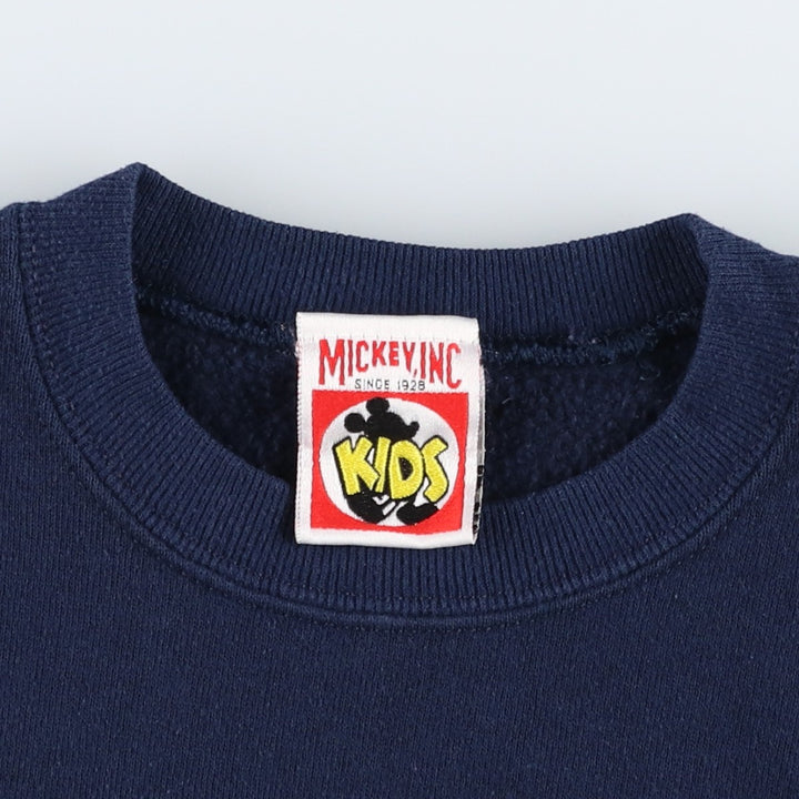 90'S MICKEY INC DISNEY Disney Character Sweatshirt, Made in USA, Women's Size S (Equivalent), Vintage cotton navy blue type Vintage Second Hand