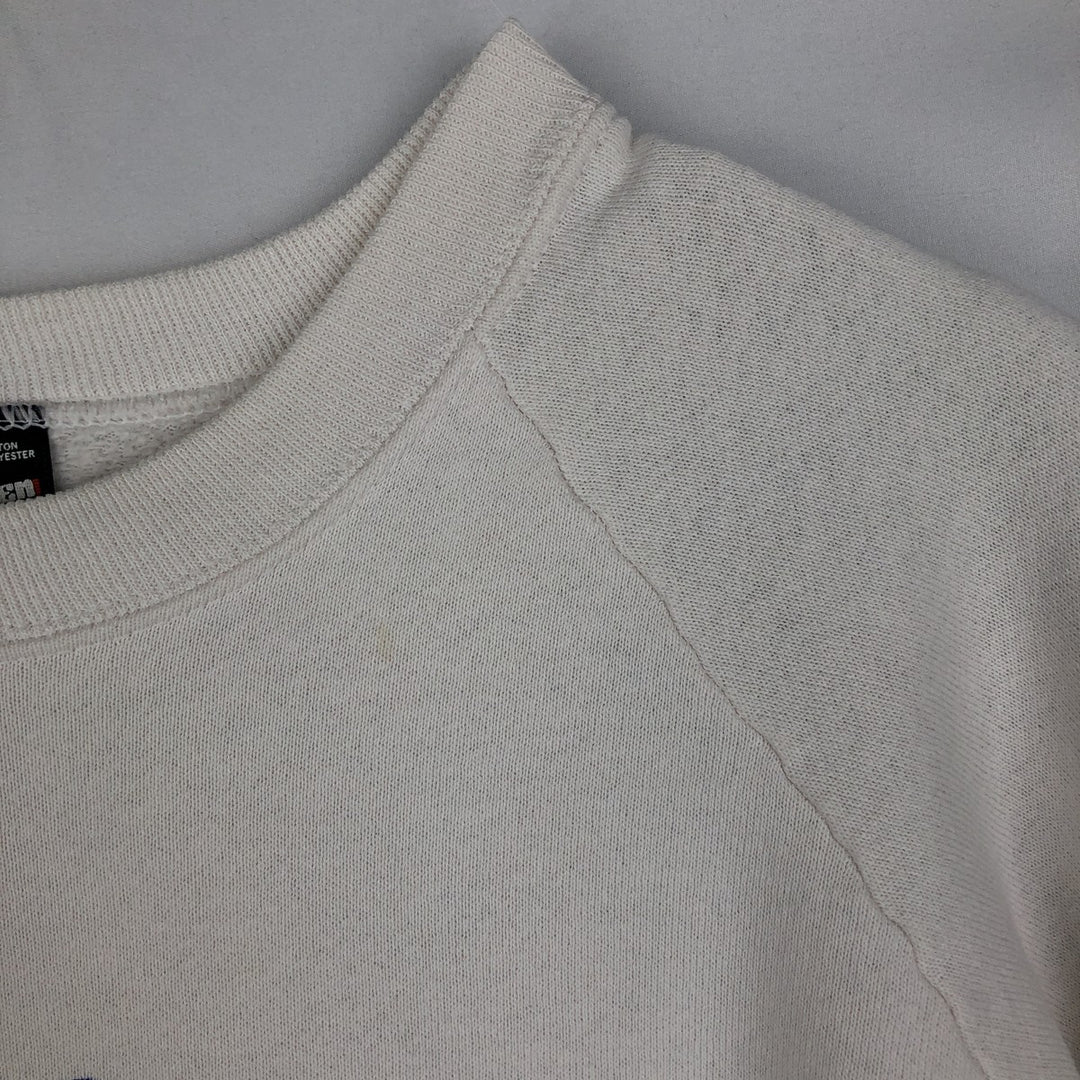 90'S Screen Stars Pepsi Advertising Teddy Bear Sweatshirt, Made in USA, Women's Size L (approx.) cotton white type Vintage Second Hand