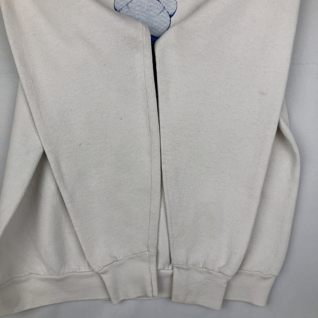90'S Screen Stars Pepsi Advertising Teddy Bear Sweatshirt, Made in USA, Women's Size L (approx.) cotton white type Vintage Second Hand