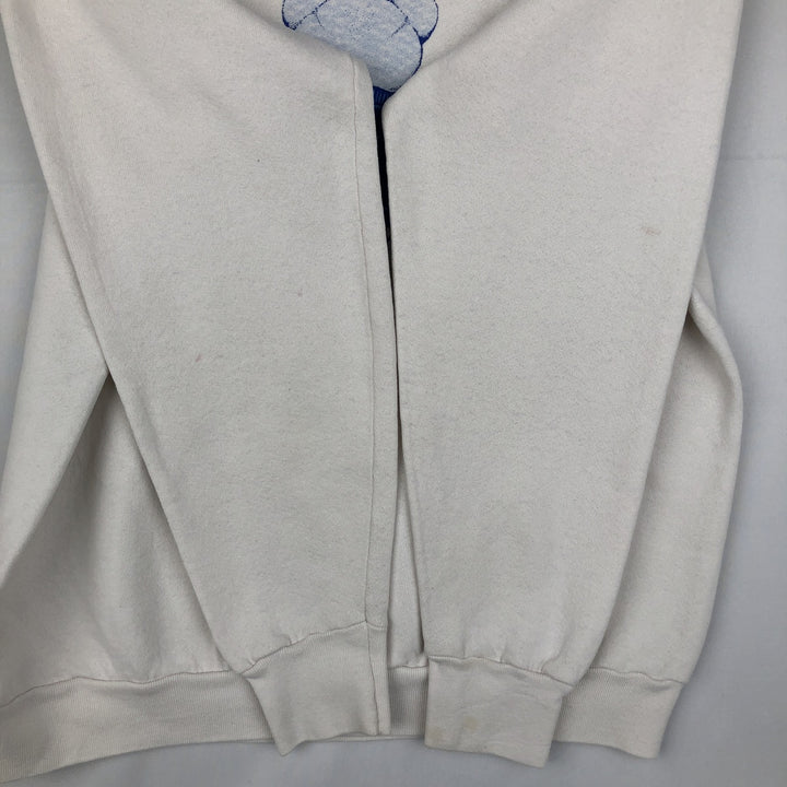 90'S Screen Stars Pepsi Advertising Teddy Bear Sweatshirt, Made in USA, Women's Size L (approx.) cotton white type Vintage Second Hand