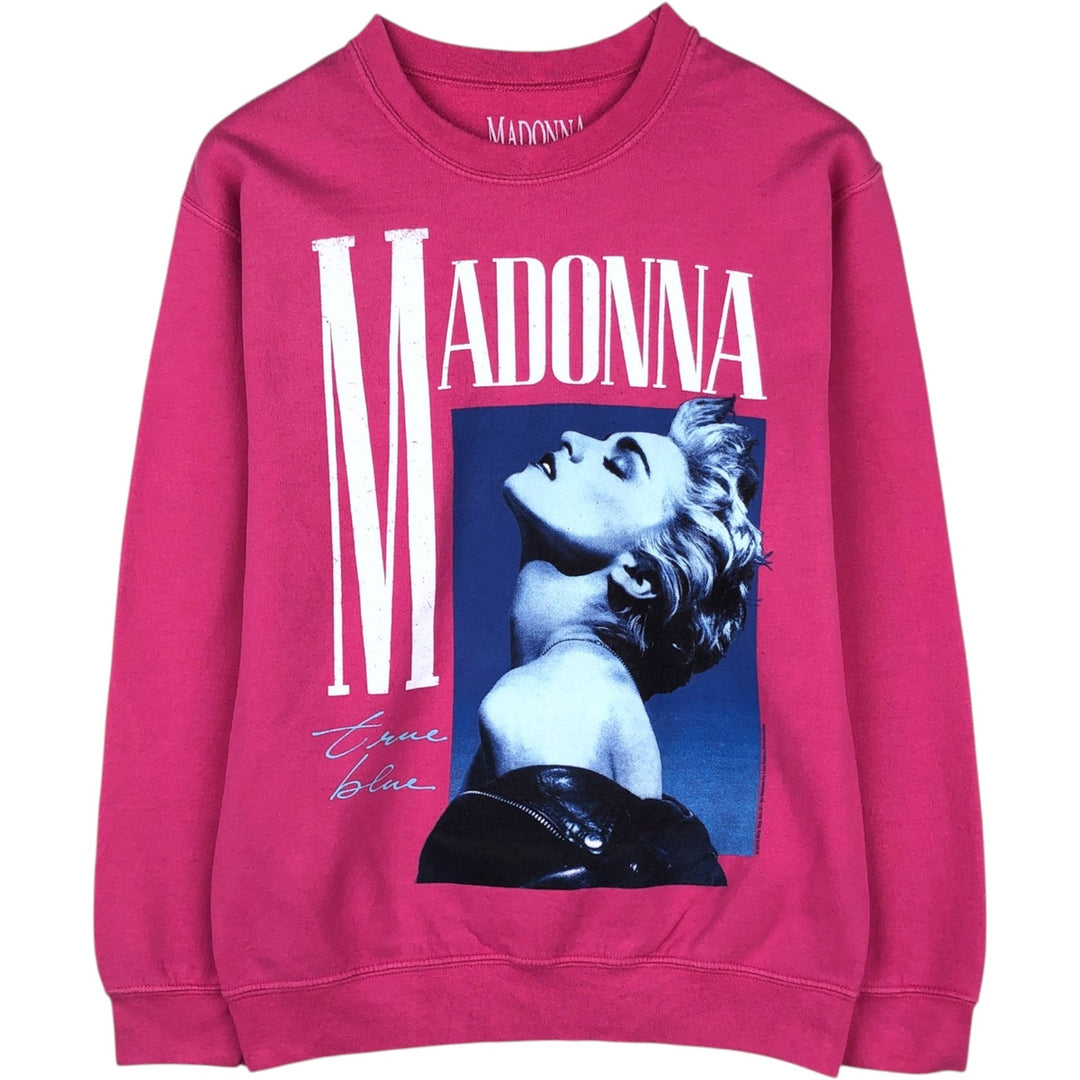 MADONNA Band Sweatshirt (Women's Size S) cotton pink type Vintage Second Hand