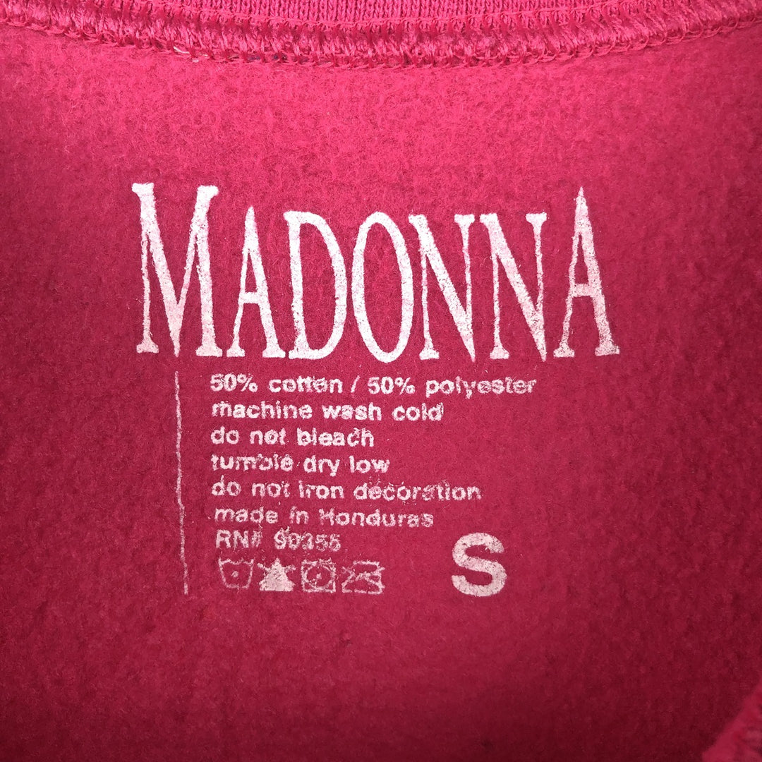 MADONNA Band Sweatshirt (Women's Size S) cotton pink type Vintage Second Hand