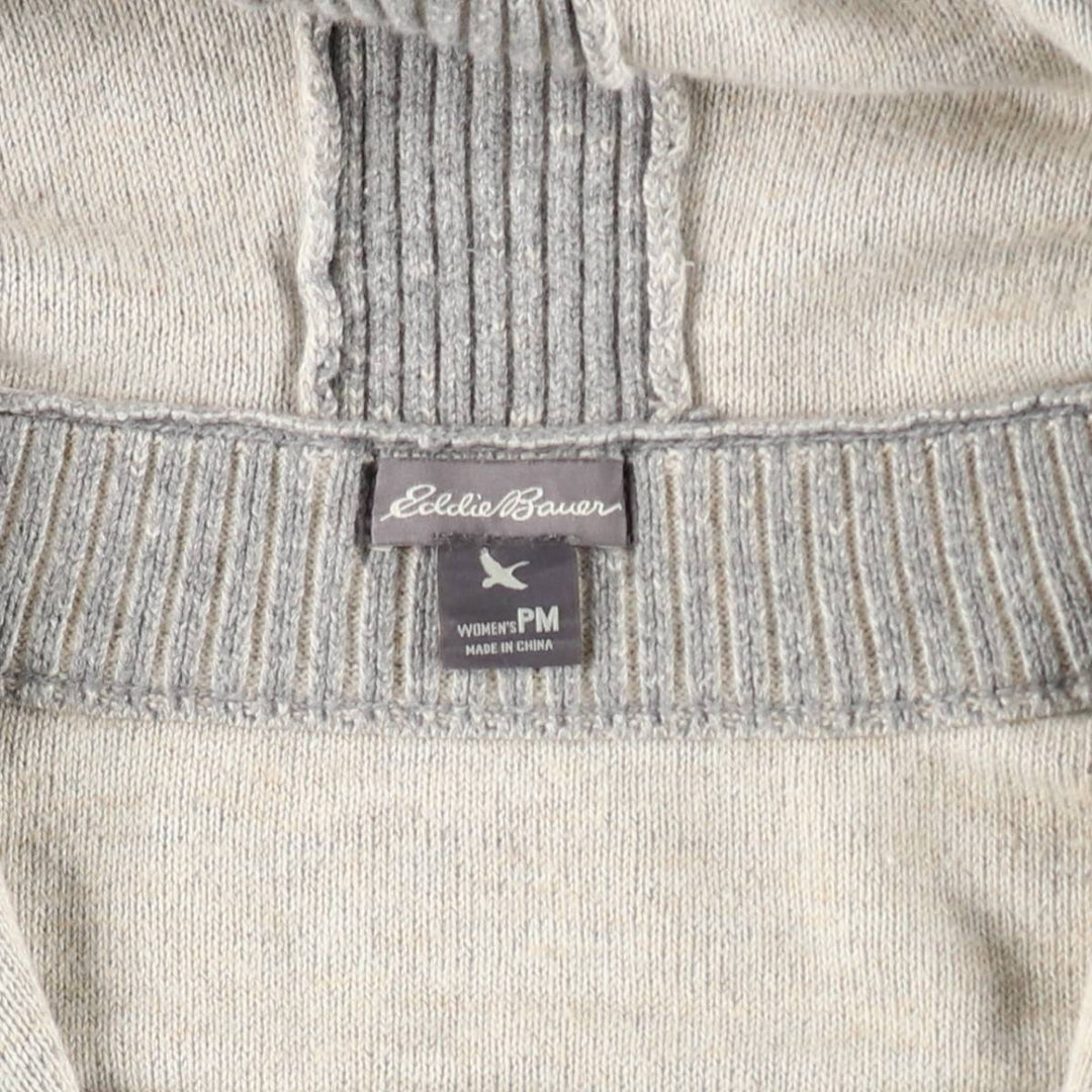 Eddie Bauer Sweat Full-Zip Hoodie, Women's Size S (approx.) cotton gray type Vintage Second Hand