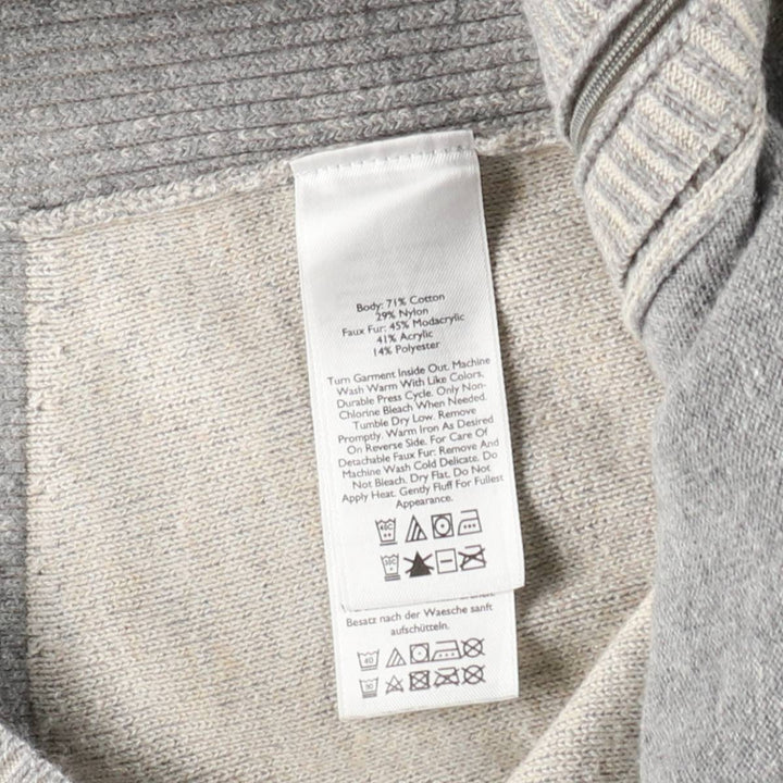Eddie Bauer Sweat Full-Zip Hoodie, Women's Size S (approx.) cotton gray type Vintage Second Hand