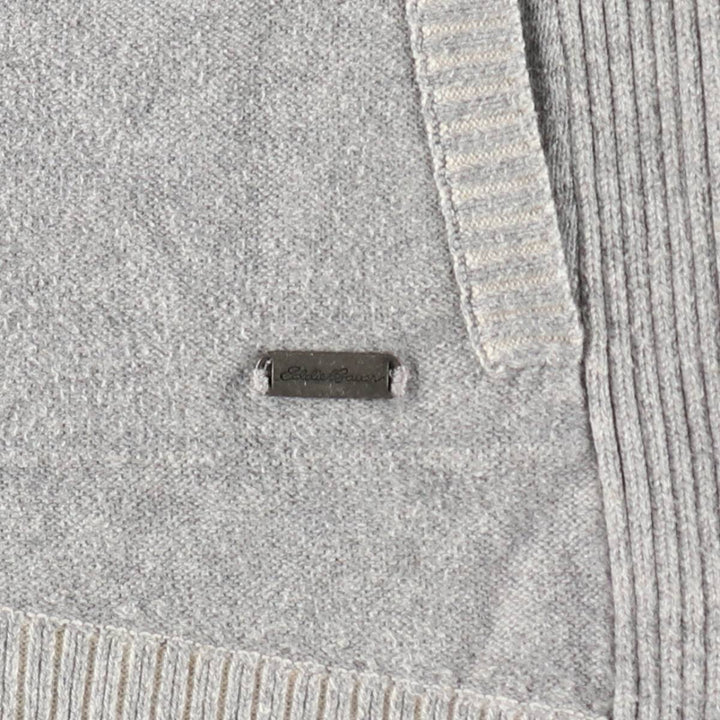 Eddie Bauer Sweat Full-Zip Hoodie, Women's Size S (approx.) cotton gray type Vintage Second Hand