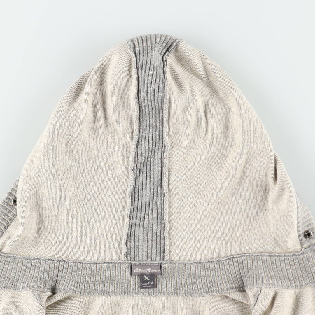 Eddie Bauer Sweat Full-Zip Hoodie, Women's Size S (approx.) cotton gray type Vintage Second Hand