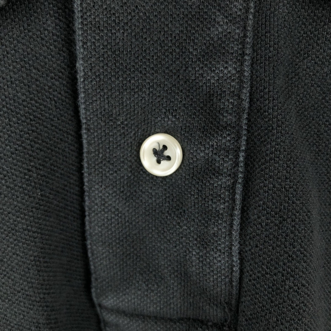 Ralph Lauren POLO by Ralph Lauren CUSTOM FIT Big Pony Short Sleeve Polo Shirt Men's L size cotton black type Vintage Second Hand