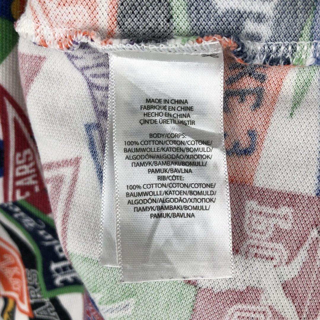 Ralph Lauren POLO RALPH LAUREN CLASSIC FIT all-over print short-sleeved polo shirt, men's size M (approx.) cotton multicolor Vintage Second Hand