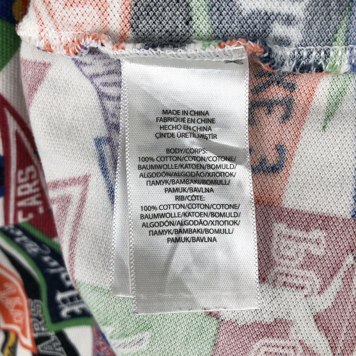 Ralph Lauren POLO RALPH LAUREN CLASSIC FIT all-over print short-sleeved polo shirt, men's size M (approx.) cotton multicolor Vintage Second Hand