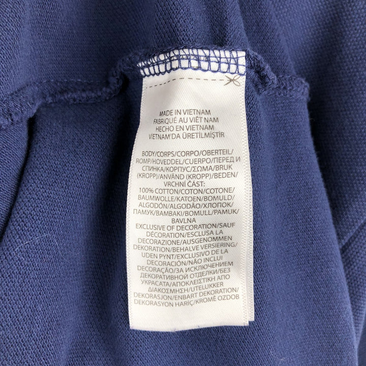 Ralph Lauren POLO RALPH LAUREN CUSTOM SLIM FIT Polo Bear Short-Sleeve Polo Shirt (Men's XL equivalent) cotton navy blue type Vintage Second Hand
