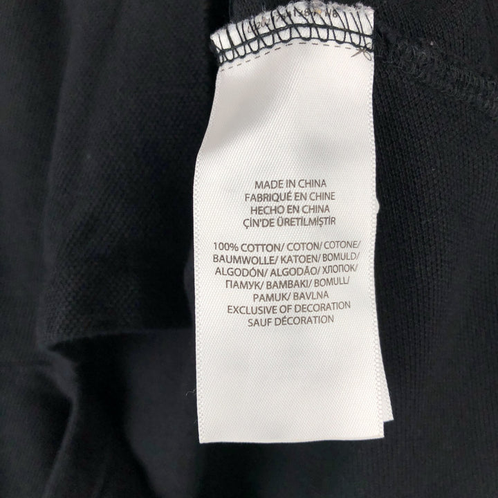 Ralph Lauren POLO RALPH LAUREN CUSTOM FIT Polo Bear Short-Sleeve Polo Shirt (Men's Size L equivalent) cotton black type Vintage Second Hand