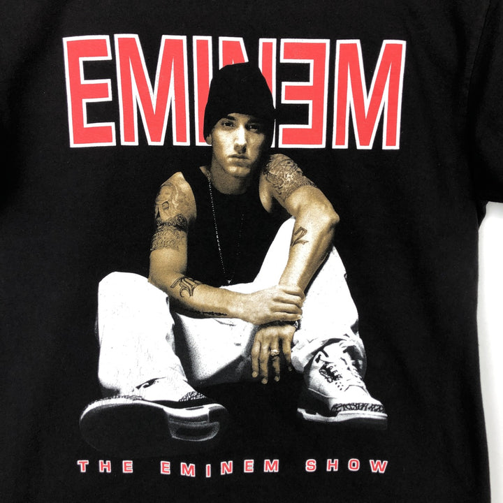 EMINEM Rap T-shirt, Men's L size unclear black type Vintage Second Hand
