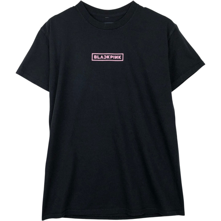 BLACKPINK Band T-shirt (Men's size M) cotton black type Vintage Second Hand