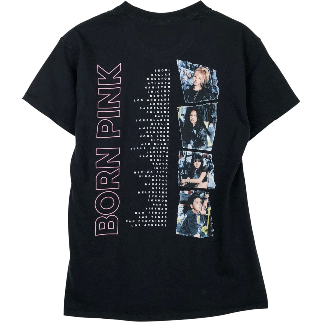 BLACKPINK Band T-shirt (Men's size M) cotton black type Vintage Second Hand