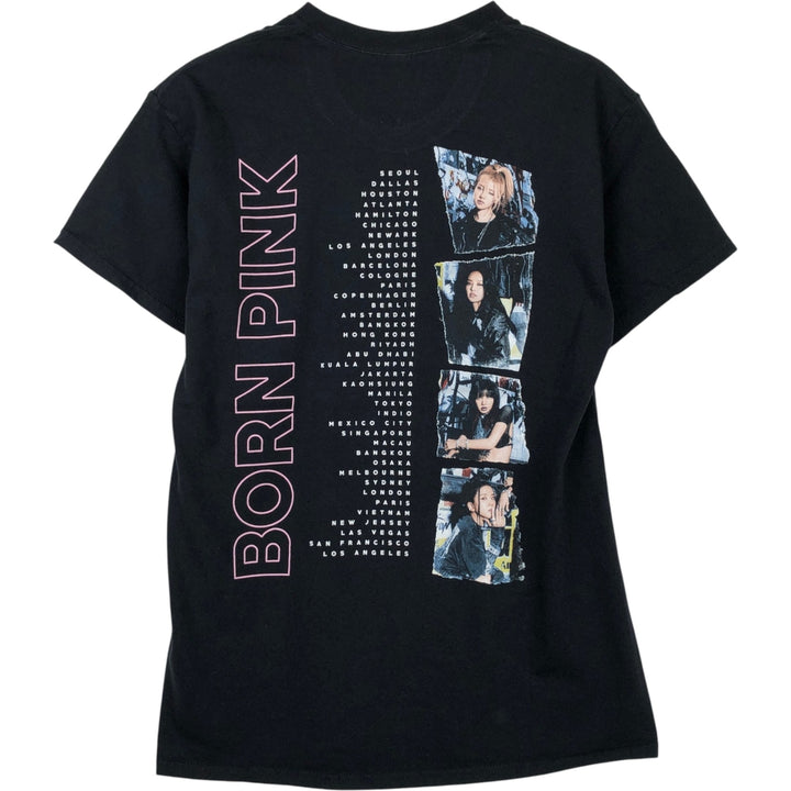 BLACKPINK Band T-shirt (Men's size M) cotton black type Vintage Second Hand