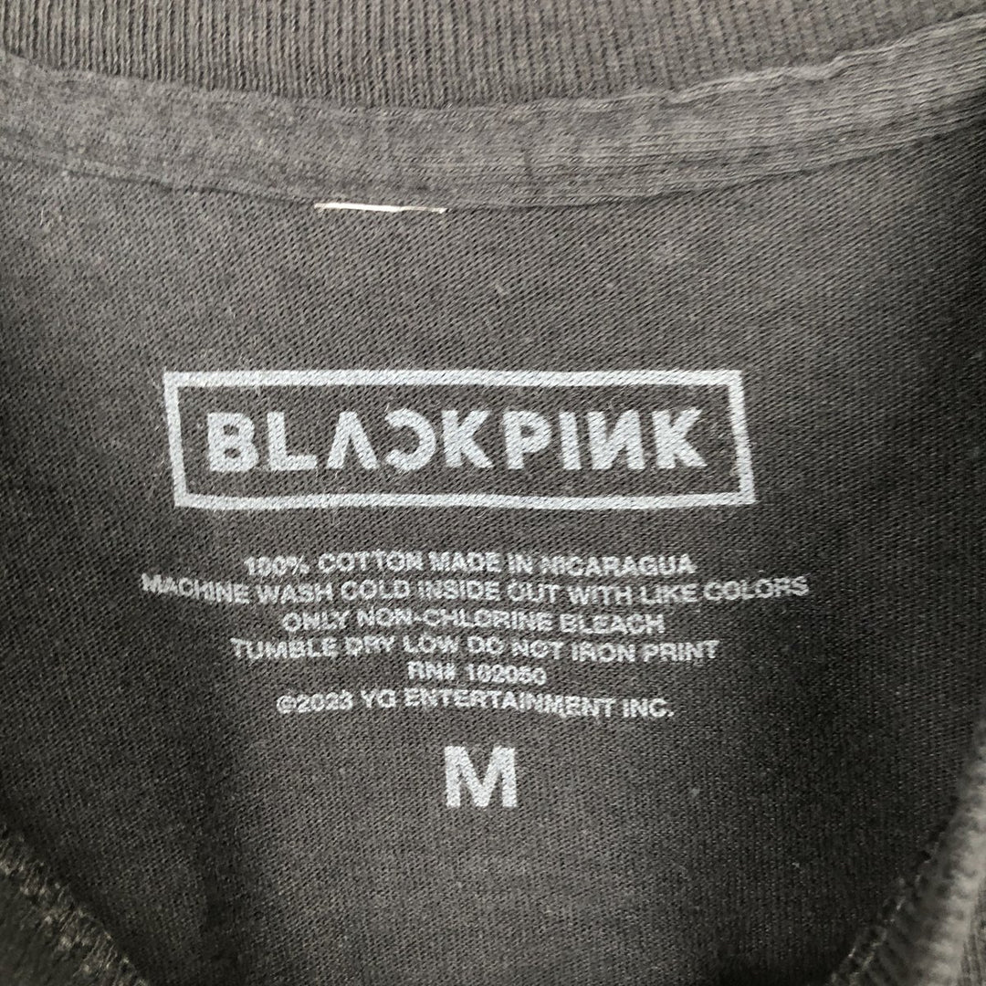 BLACKPINK Band T-shirt (Men's size M) cotton black type Vintage Second Hand
