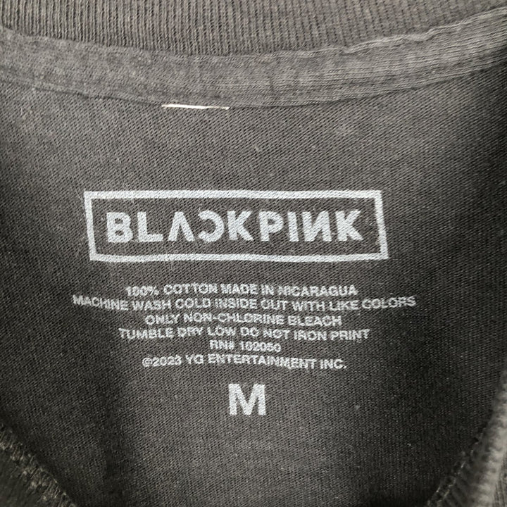 BLACKPINK Band T-shirt (Men's size M) cotton black type Vintage Second Hand