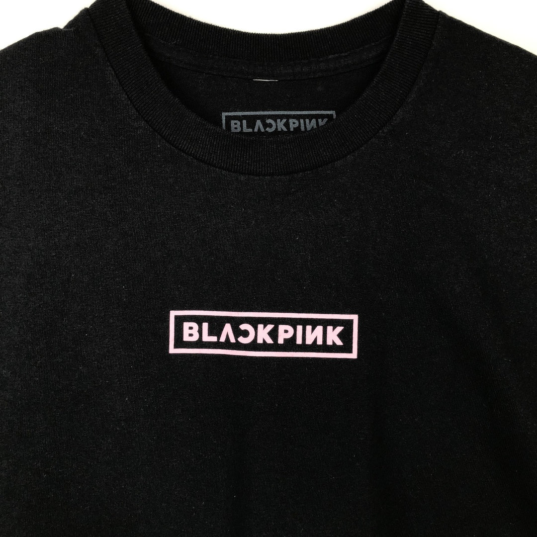 BLACKPINK Band T-shirt (Men's size M) cotton black type Vintage Second Hand