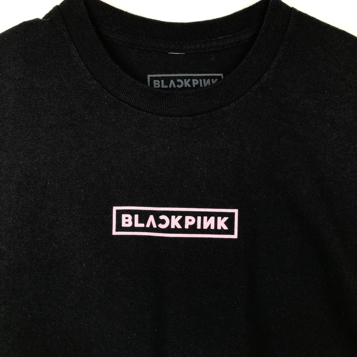 BLACKPINK Band T-shirt (Men's size M) cotton black type Vintage Second Hand