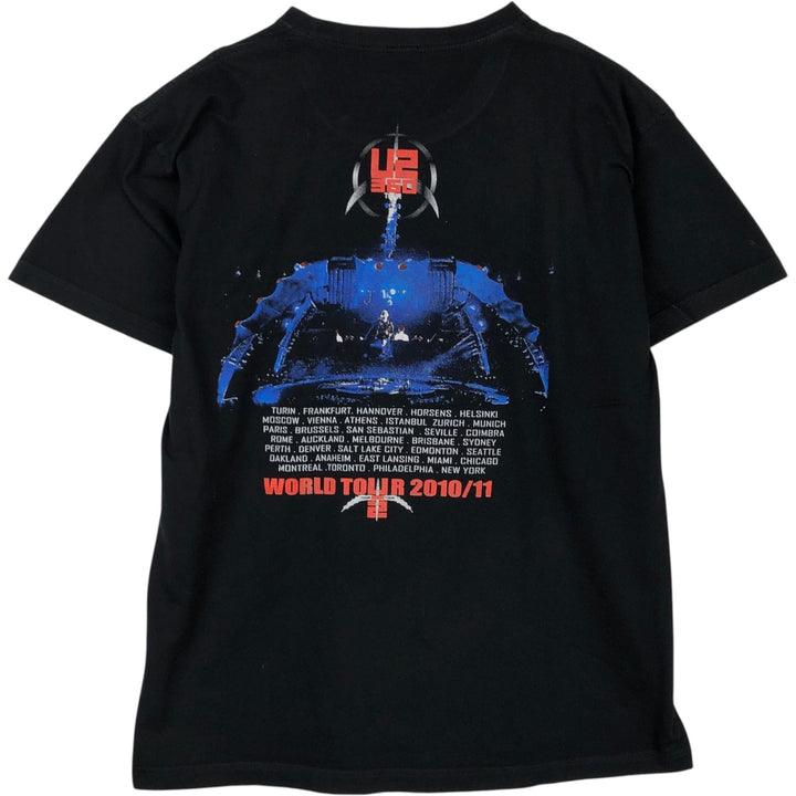 JHK U2 Band T-shirt (Men's size L) cotton black type Vintage Second Hand