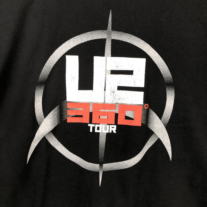 JHK U2 Band T-shirt (Men's size L) cotton black type Vintage Second Hand
