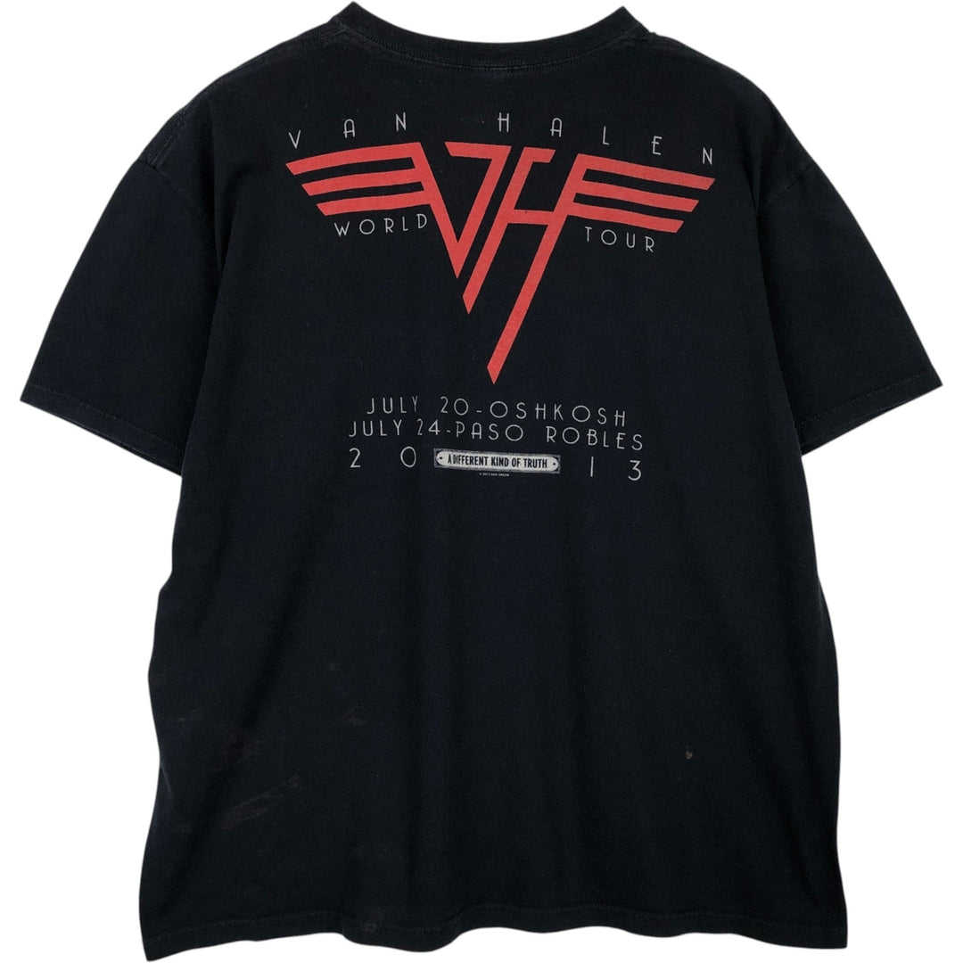Anvil Van Halen Band T-shirt (Men's XL equivalent) cotton black type Vintage Second Hand