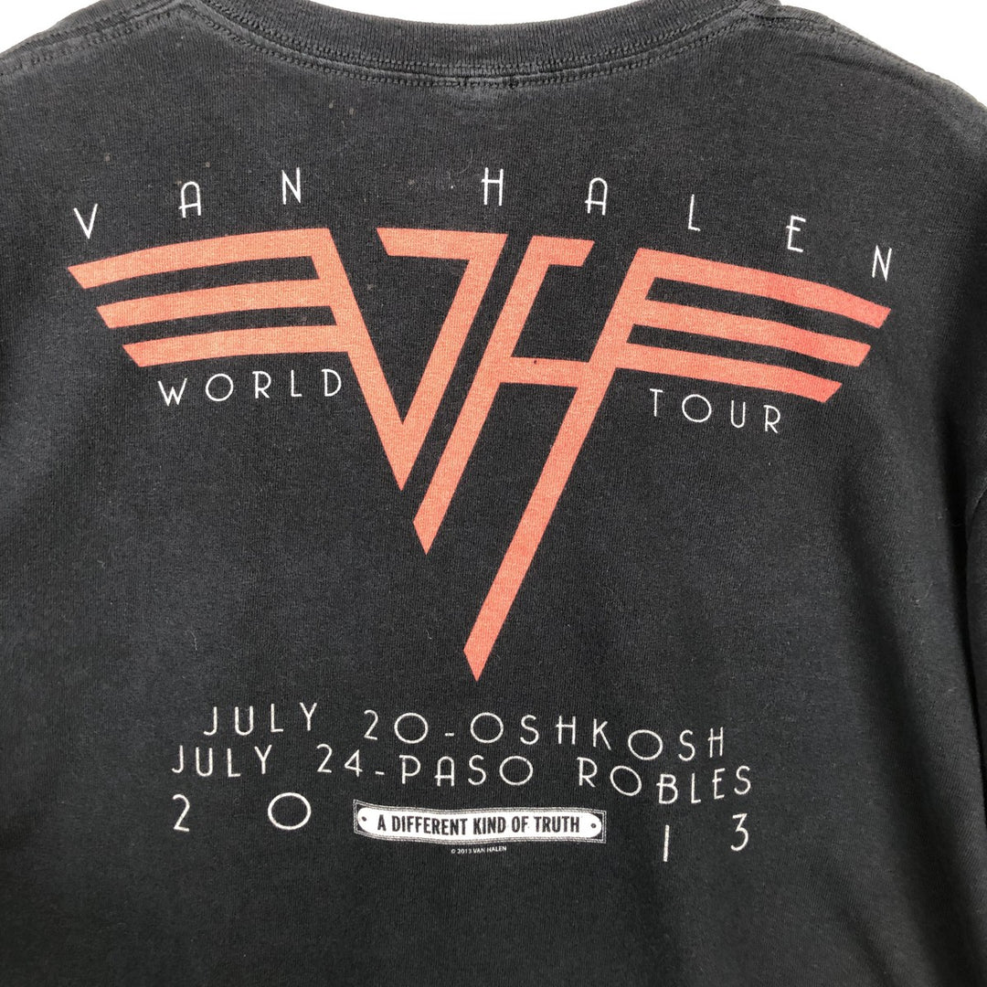 Anvil Van Halen Band T-shirt (Men's XL equivalent) cotton black type Vintage Second Hand