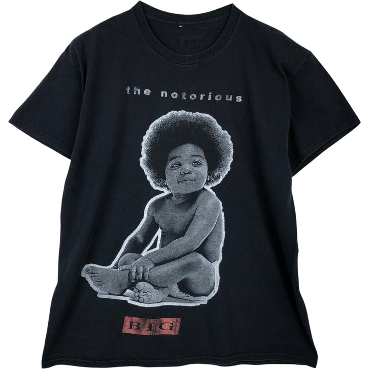 THE NOTORIUS BIG Rap T-shirt, Men's Size M unclear black type Vintage Second Hand