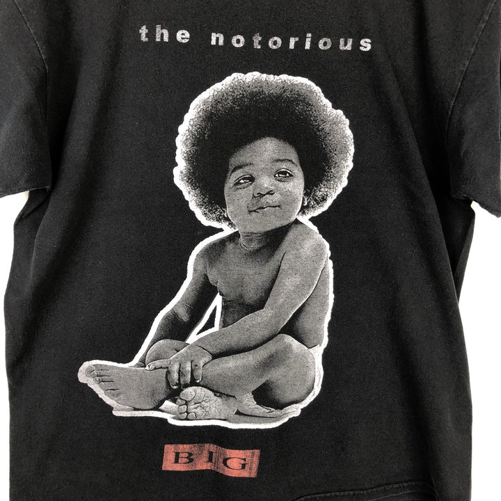 THE NOTORIUS BIG Rap T-shirt, Men's Size M unclear black type Vintage Second Hand