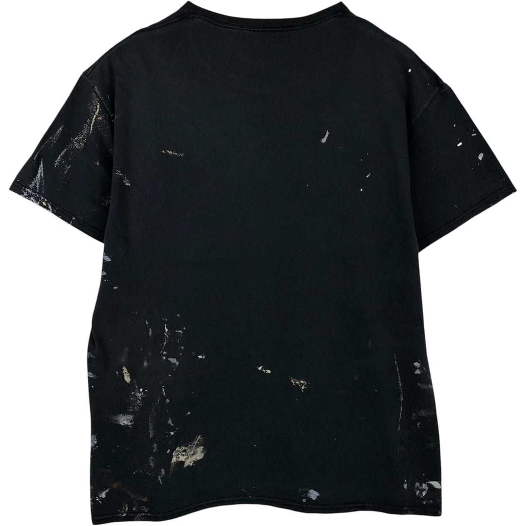 IRON MAIDEN Painted Band T-Shirt (Men's Size L) unclear black type Vintage Second Hand