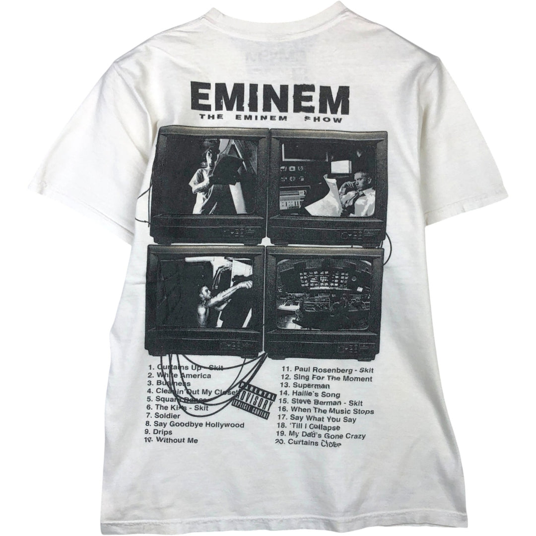 EMINEM Rap T-shirt, Men's M size cotton white type Vintage Second Hand