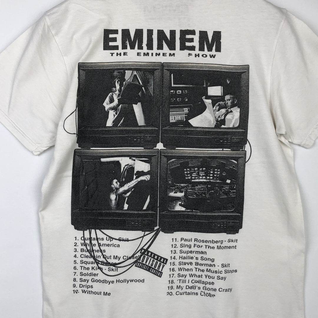 EMINEM Rap T-shirt, Men's M size cotton white type Vintage Second Hand