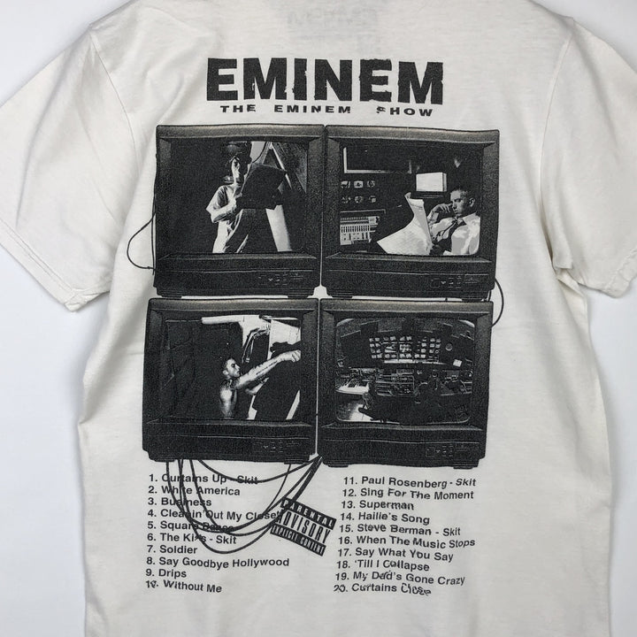EMINEM Rap T-shirt, Men's M size cotton white type Vintage Second Hand