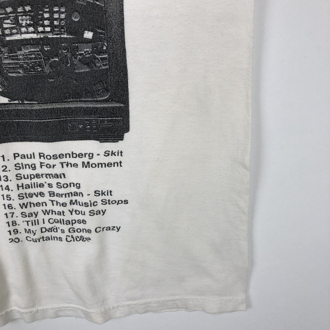 EMINEM Rap T-shirt, Men's M size cotton white type Vintage Second Hand