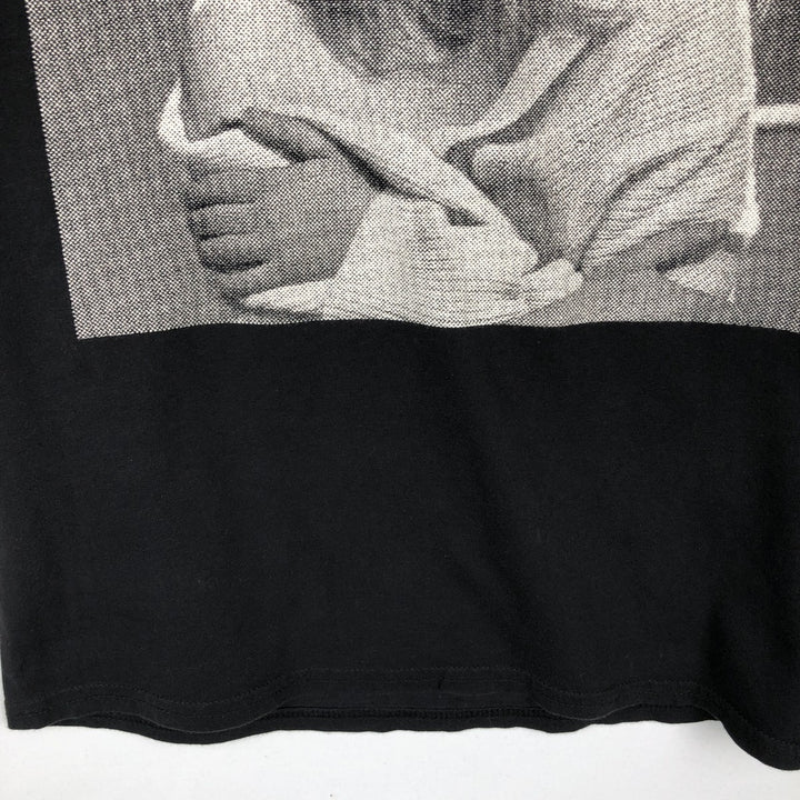 BILLIE EILISH Band T-shirt, Made in USA, Men's Size M cotton black type Vintage Second Hand