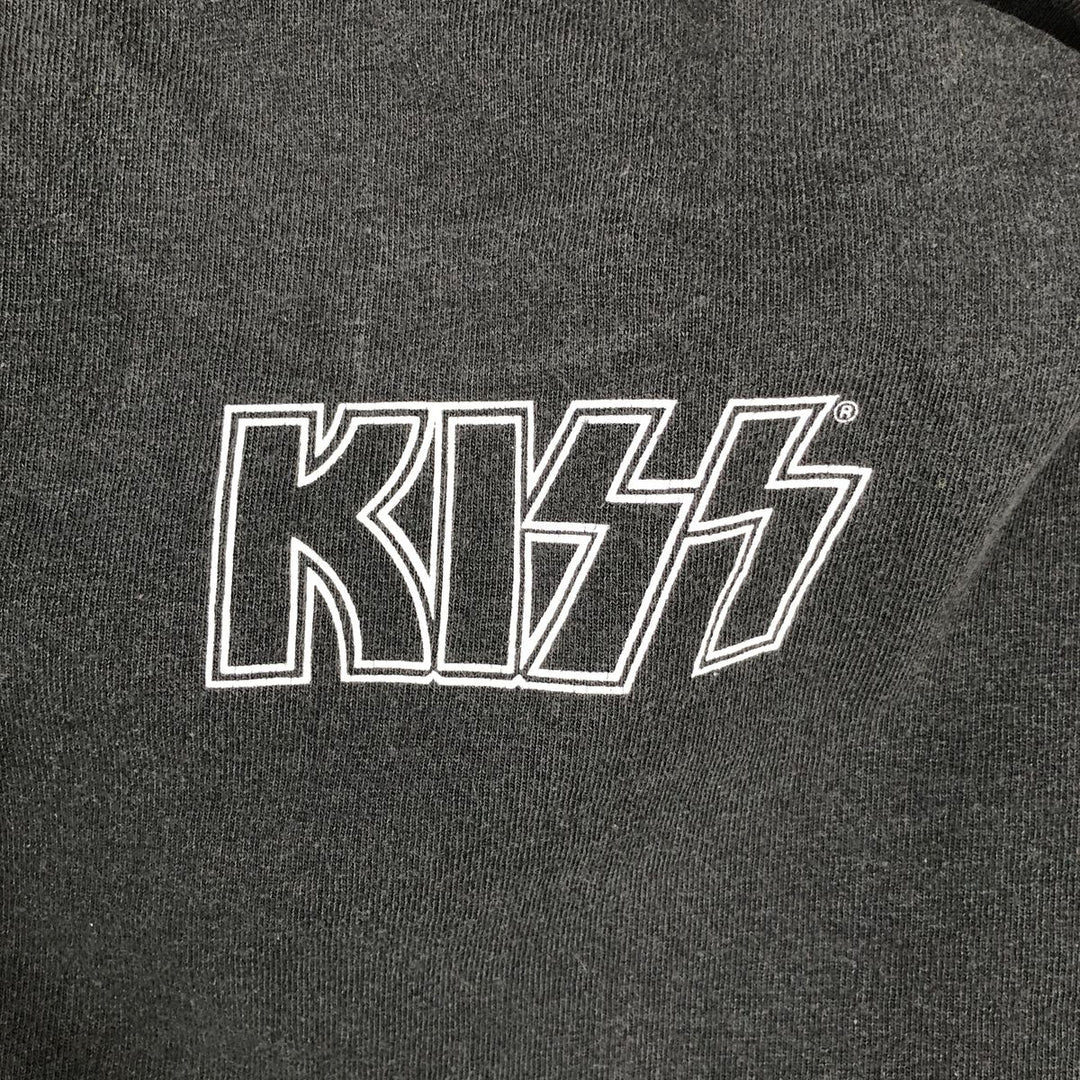 KISS Band T-shirt, Men's M size unclear black type Vintage Second Hand