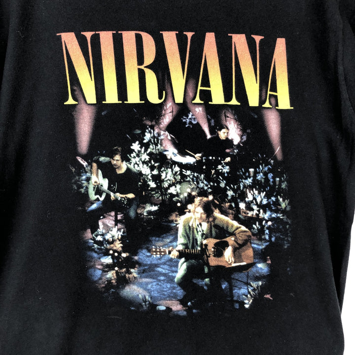 NIRVANA Nirvana Band T-shirt, Band T, Men's S size unclear black type Vintage Second Hand