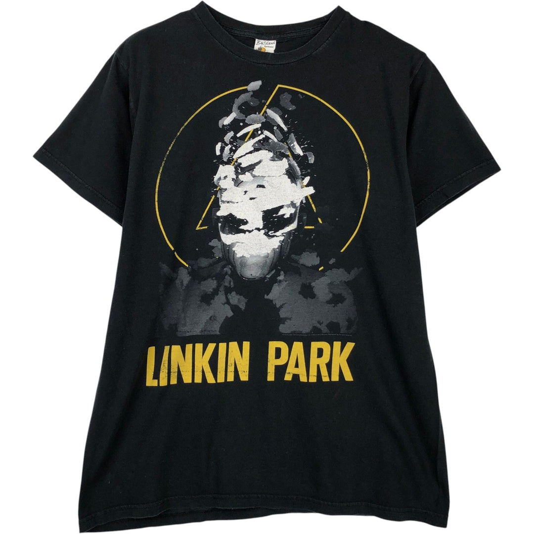 BAY ISLAND LINKIN PARK Band T-shirt (Men's size L equivalent) cotton black type Vintage Second Hand