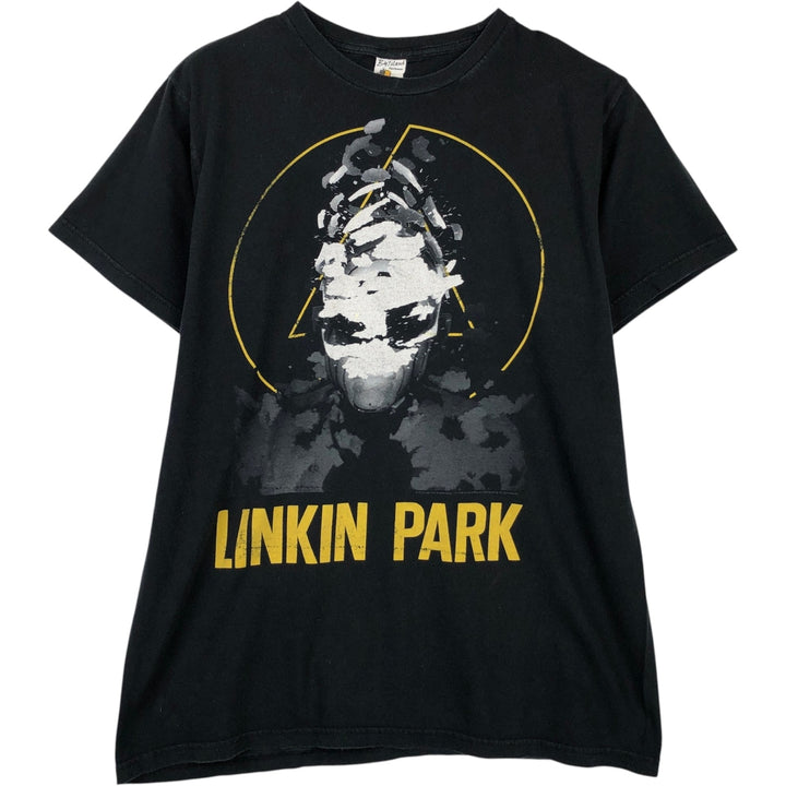 BAY ISLAND LINKIN PARK Band T-shirt (Men's size L equivalent) cotton black type Vintage Second Hand