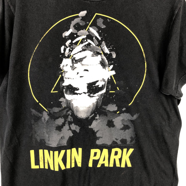 BAY ISLAND LINKIN PARK Band T-shirt (Men's size L equivalent) cotton black type Vintage Second Hand