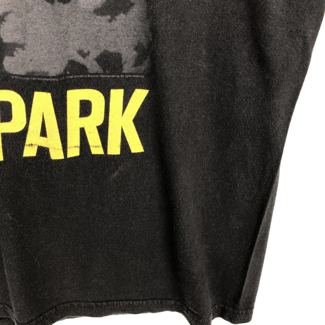 BAY ISLAND LINKIN PARK Band T-shirt (Men's size L equivalent) cotton black type Vintage Second Hand