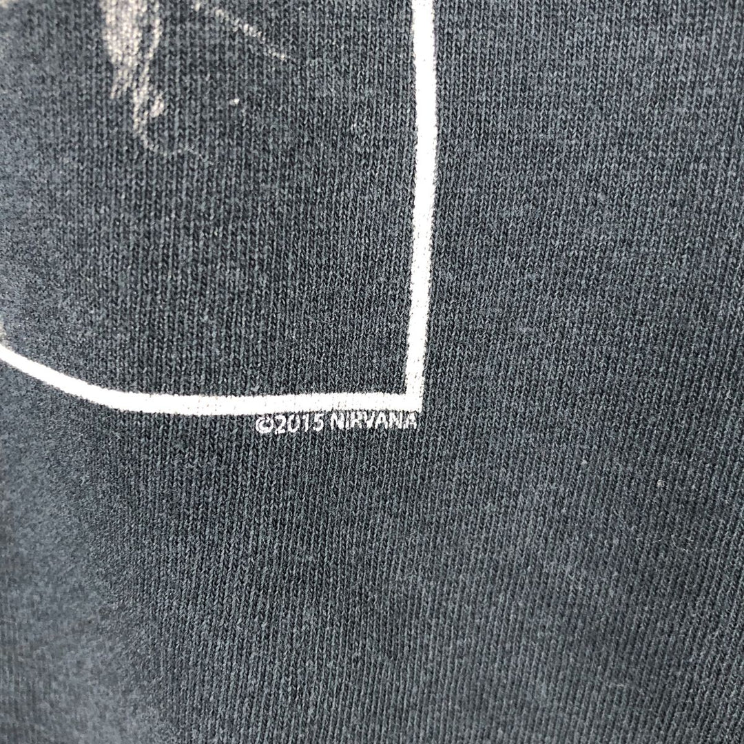 Gildan NIRVANA Band T-shirt, Men's Size S (approx.) cotton black type Vintage Second Hand