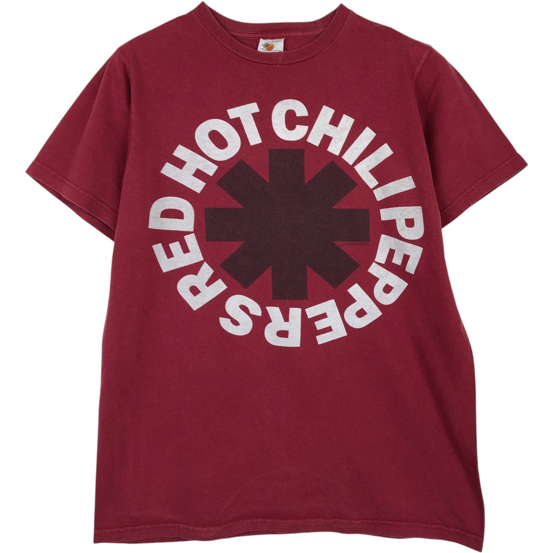 Bay Island RED HOT CHILI PEPPERS Band T-Shirt (Men's Size M) cotton burgundy type Vintage Second Hand