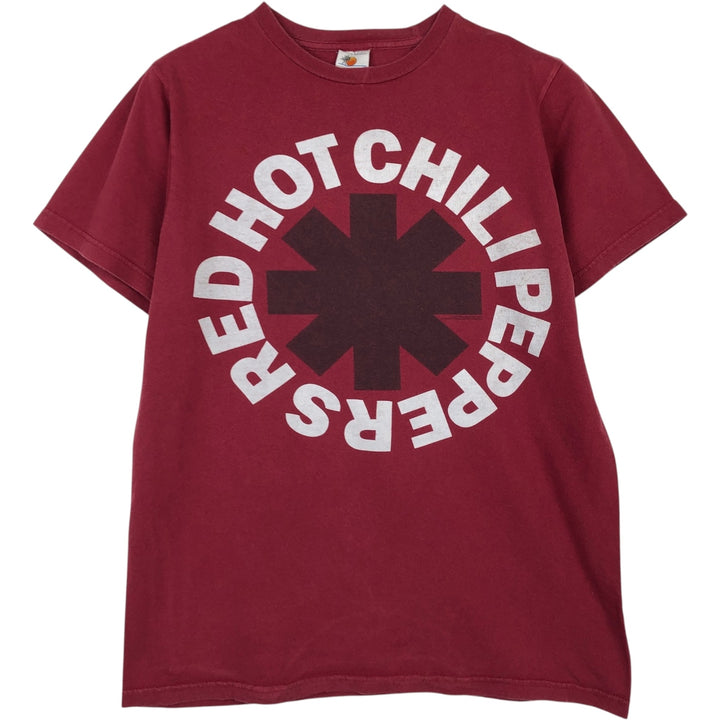 Bay Island RED HOT CHILI PEPPERS Band T-Shirt (Men's Size M) cotton burgundy type Vintage Second Hand