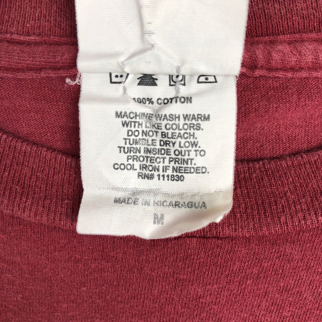 Bay Island RED HOT CHILI PEPPERS Band T-Shirt (Men's Size M) cotton burgundy type Vintage Second Hand